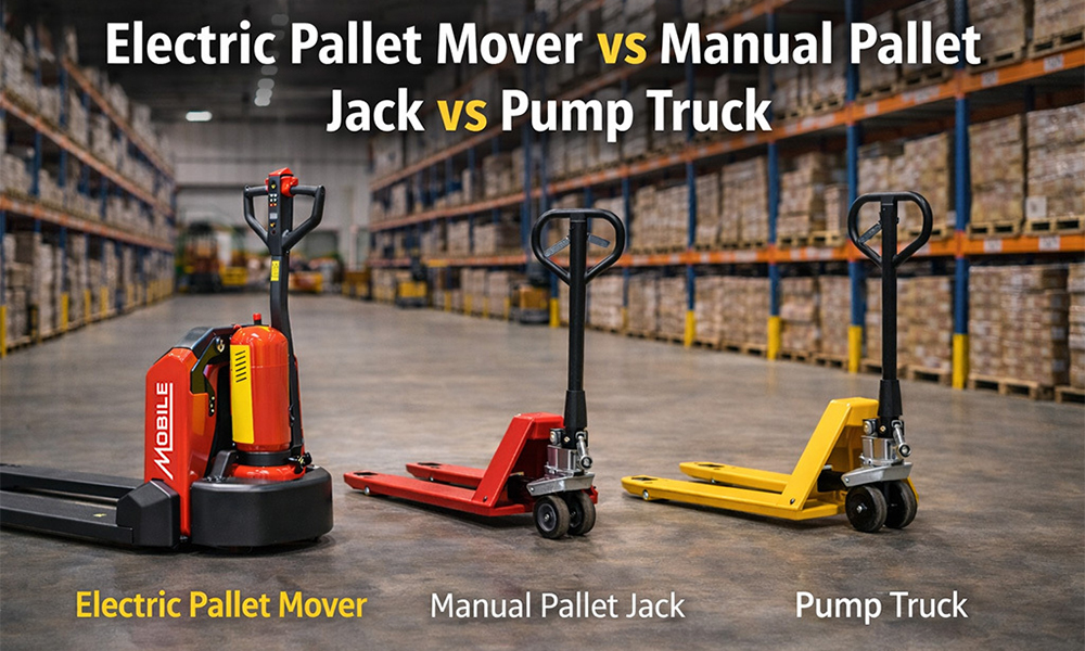 Electric Pallet Mover vs Manual Pallet Jack vs Pump Truck: What’s the Real Difference?