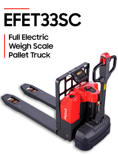 ECO EFET33SC Self-Propelled Weigh Scale Pallet Truck ECO EFET33SC Self-Propelled Weigh Scale Pallet Truck