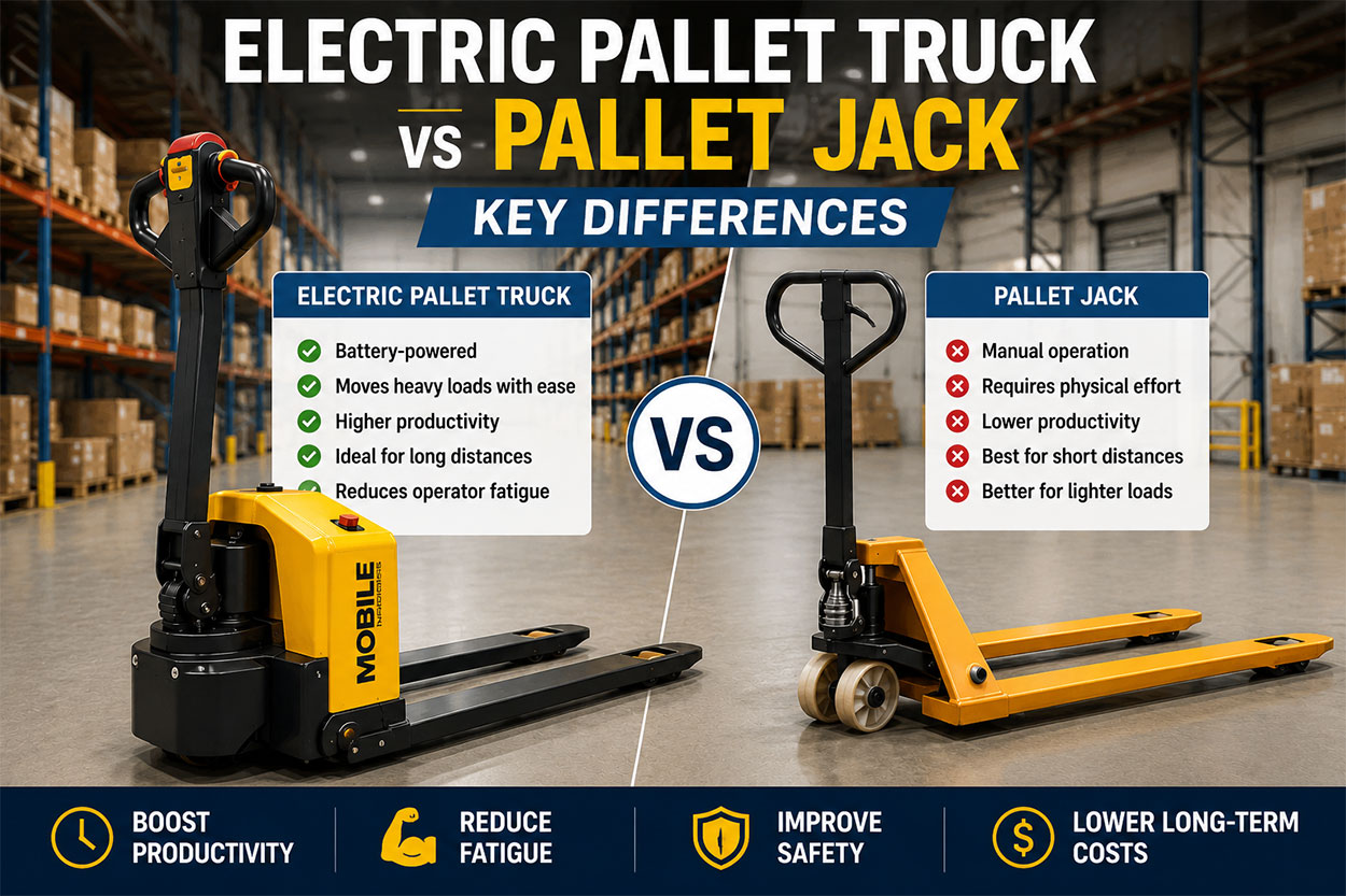 Electric Pallet Truck vs Pallet Jack: Key Differences