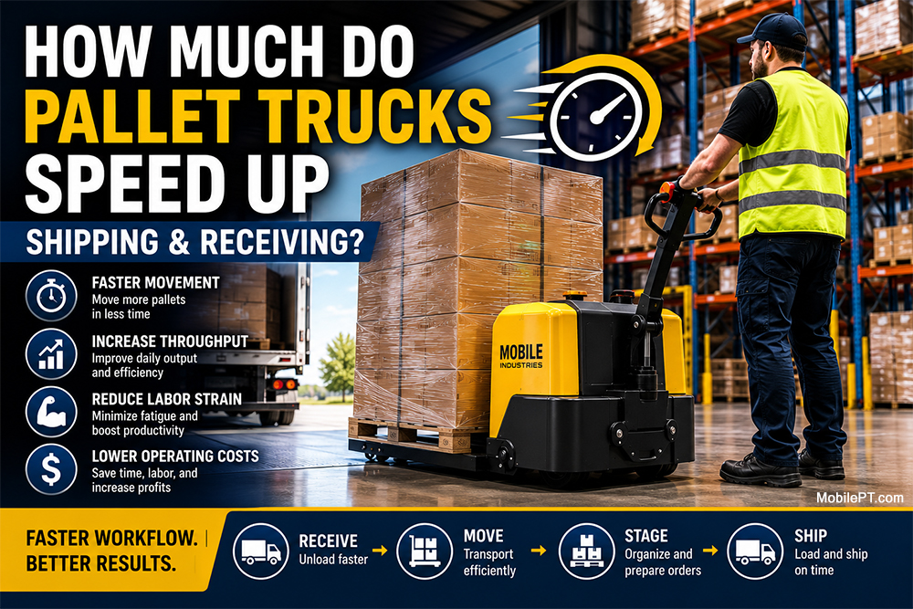 How Much Do Pallet Trucks Speed Up Shipping and Receiving?