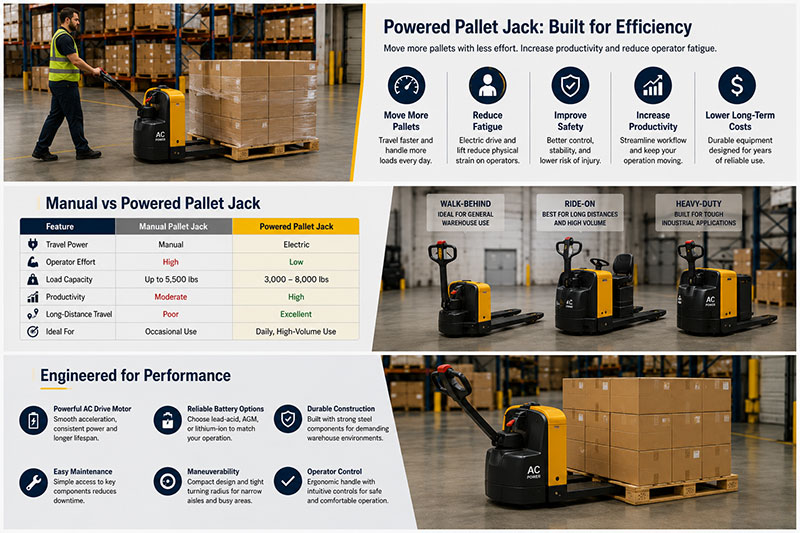 Manual vs Powered Pallet Jack