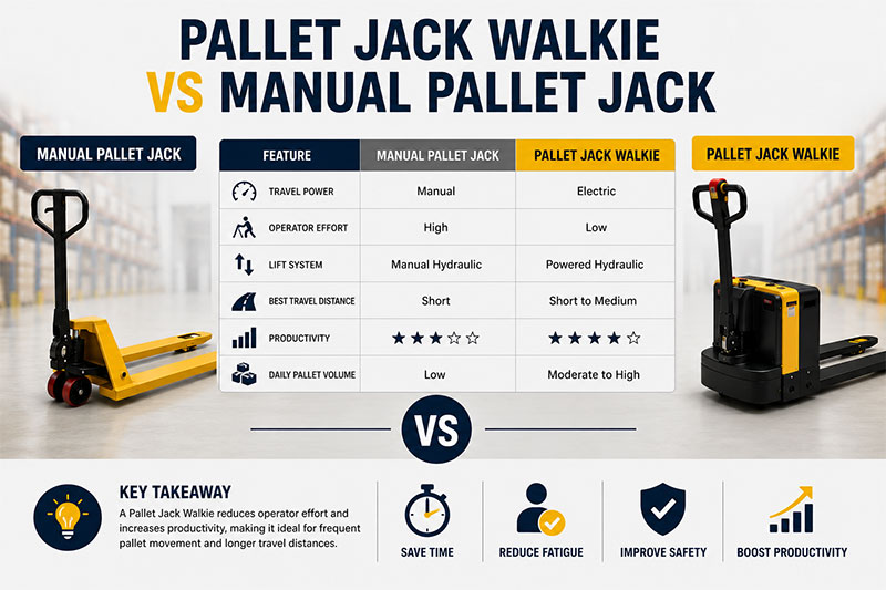 Pallet Jack Walkie vs Manual Pallet Jack