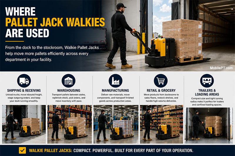 Where Pallet Jack Walkies Are Used