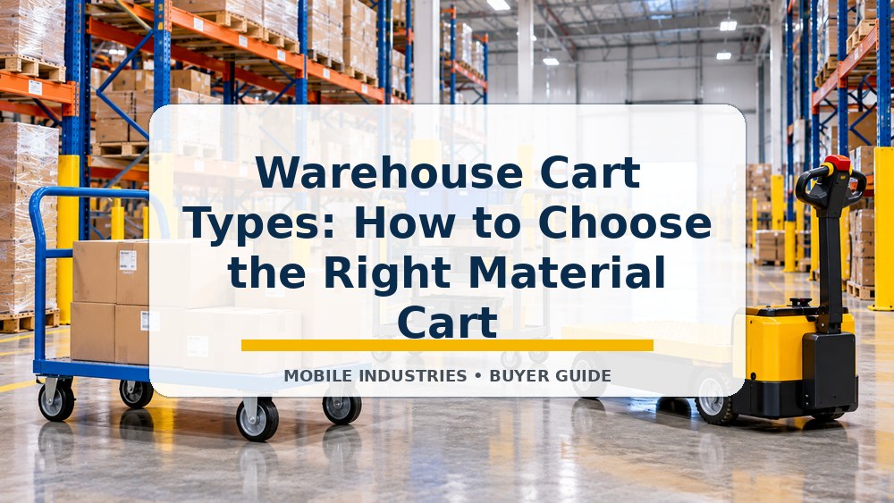 Warehouse Cart Types: How to Choose the Right Material Cart