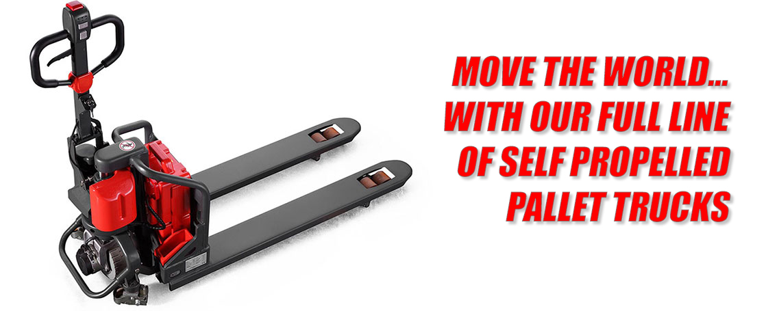 Electric and Self Propelled (Powered) Pallet Jacks and Trucks